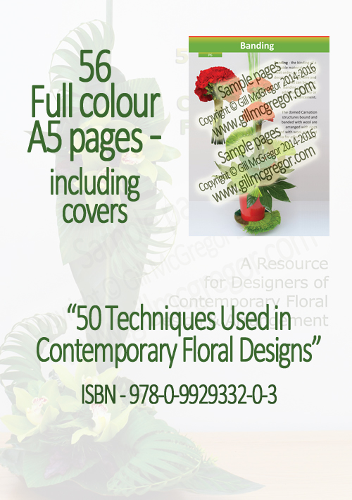 Flower Arranging Books by Gill McGregor | 50 Techniques Used in Contemporary Floral Designs 