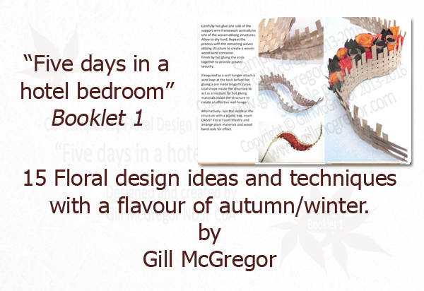 Flower Arranging Books by Gill McGregor 'Five days in a hotel bedroom' 