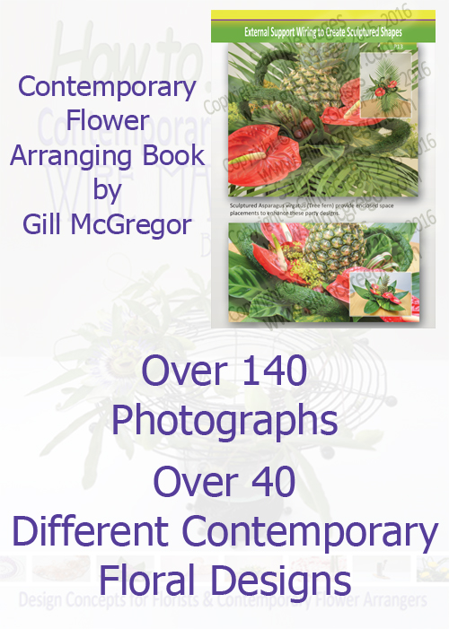 Flower Arranging Books by Gill McGregor 'Contemporary Floral design - Wire Manipulation' 