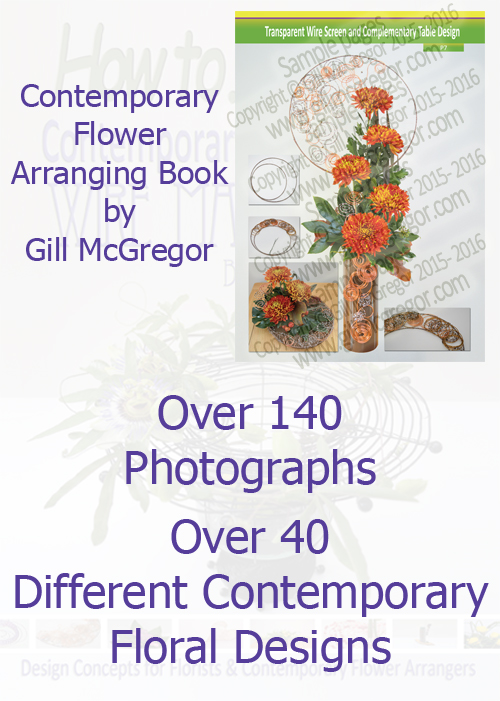 Flower Arranging Books by Gill McGregor 'Contemporary Floral design - Wire Manipulation' 