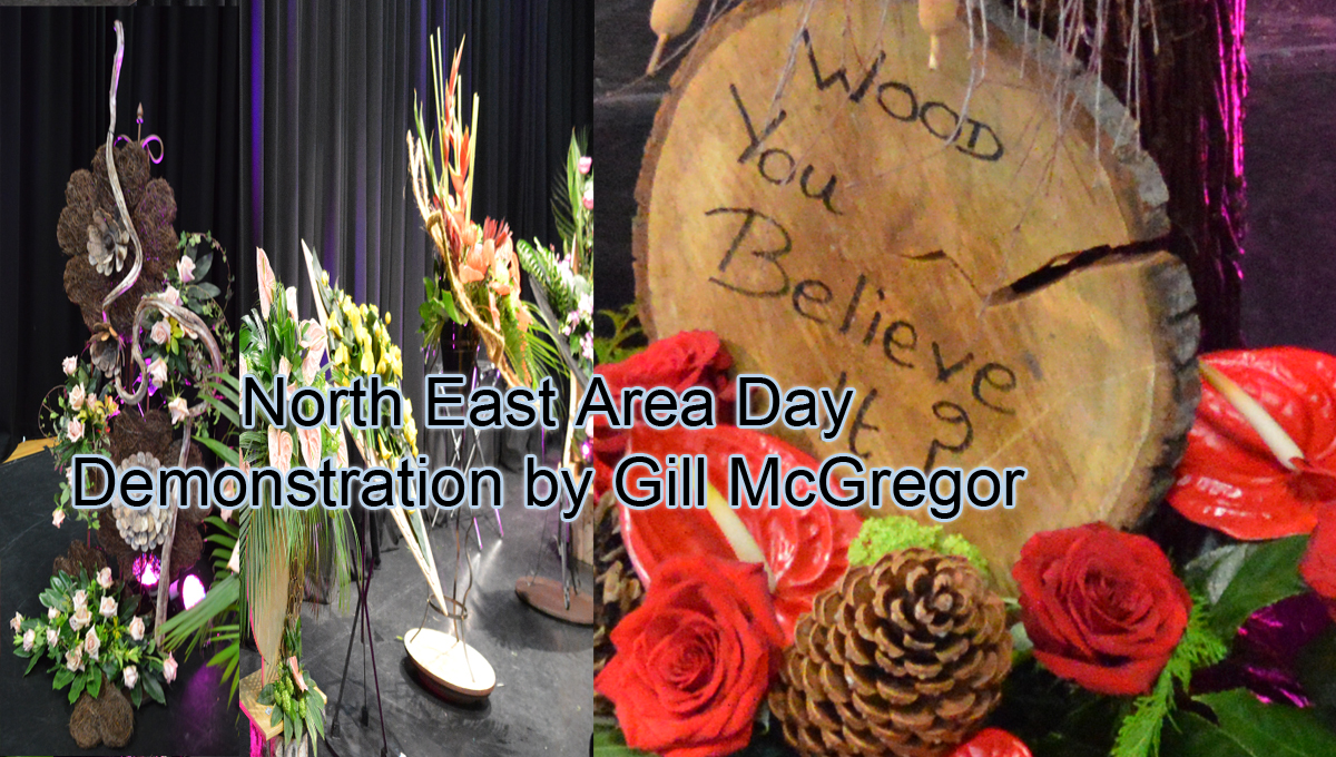 NAFAS North East Area Day Floral Art Demonstration by Gill McGregor