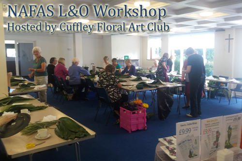 NAFAS London & Overseas Workshop by Gill McGregor - hosted by Cuffley Floral Art Club