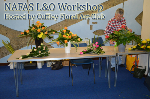 NAFAS London & Overseas Workshop by Gill McGregor - hosted by Cuffley Floral Art Club