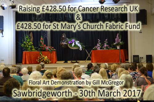 Flower Arranging Demonstration by NAFAS demonstrator Gill McGregor